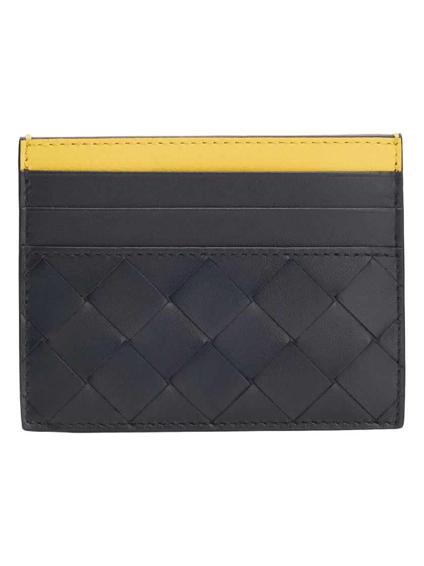 Bottega Veneta Men's Colorblock Leather Card Holder