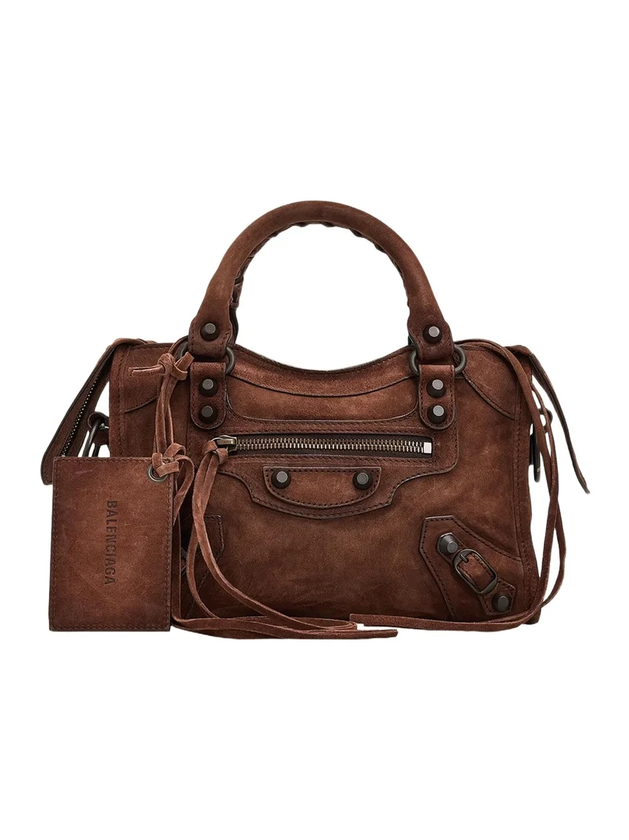 Le City Mini Waxed Suede Tote Bag Le City Mini Waxed Suede Tote Bag