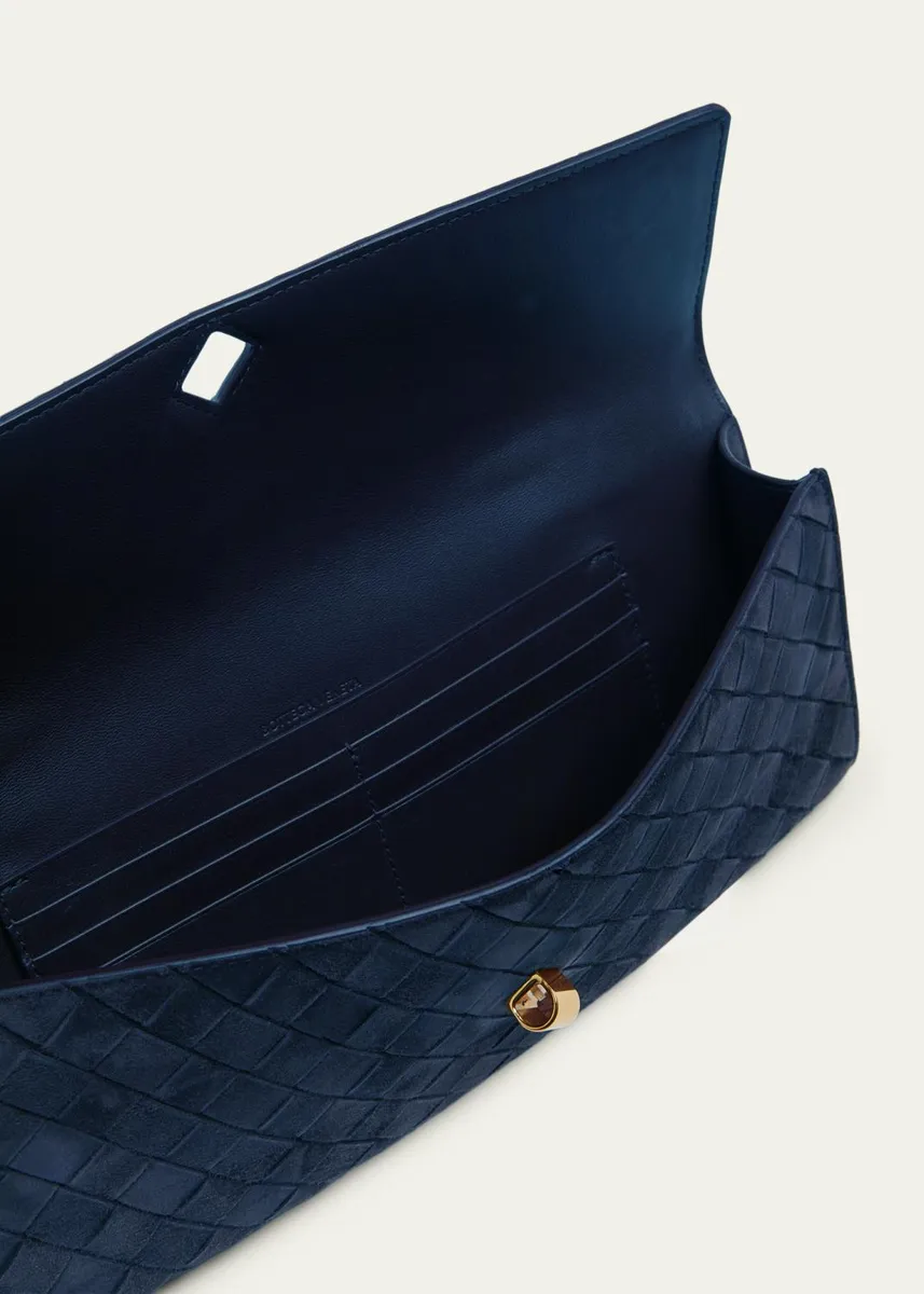 Bottega Veneta Andiamo Suede Clutch Bag | Thumbnail 4