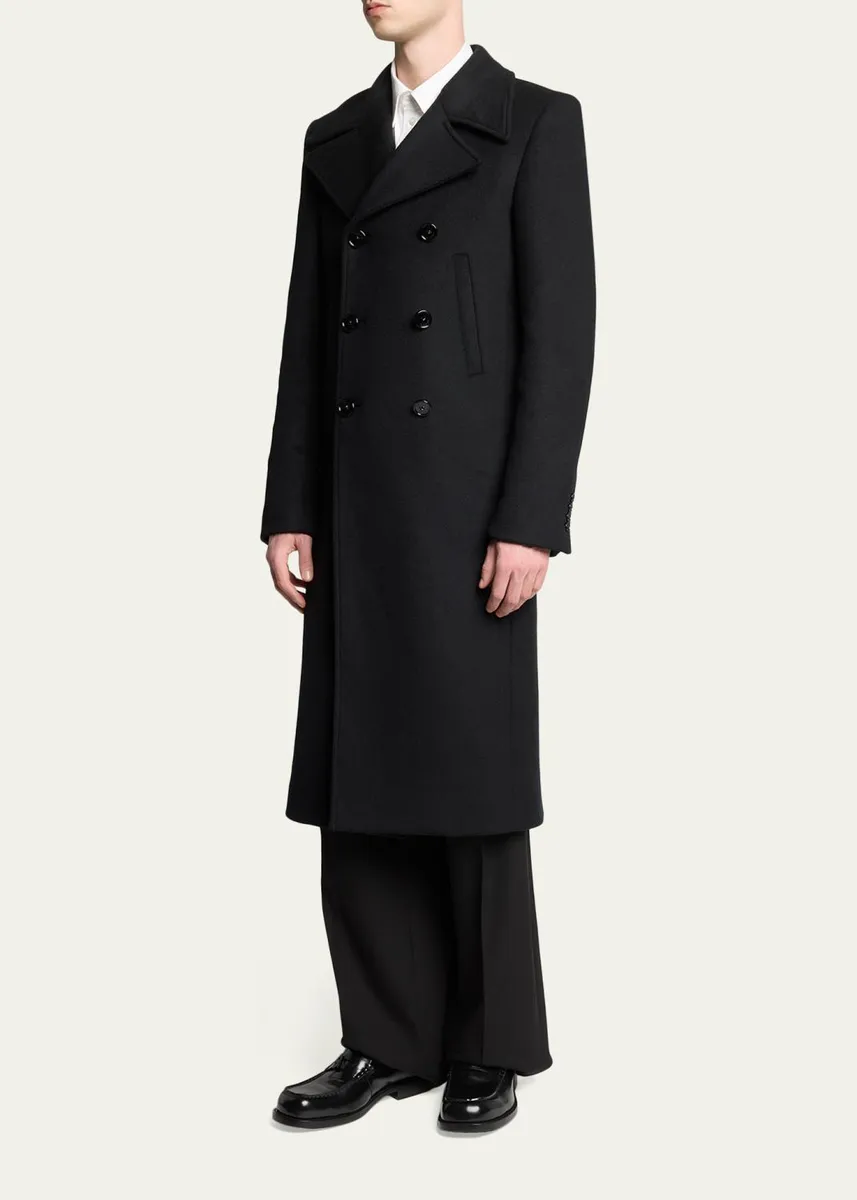 Balenciaga Men's Comfy B-Logo Calfskin Penny Loafers | Thumbnail 3
