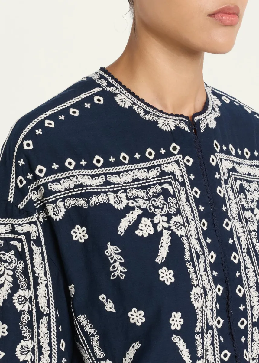 Veronica Beard Drake Embroidered Jacket | Thumbnail 5 Veronica Beard Drake Embroidered Jacket | Thumbnail 5