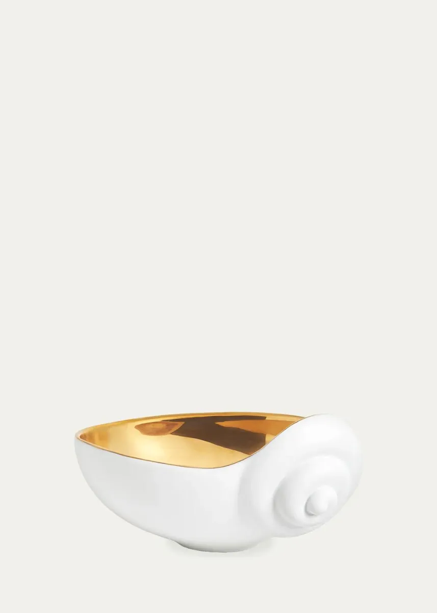 L'Objet x Jessica McCormack Shell 24K Gold-Plated Bowl, Small | Thumbnail 2 L'Objet x Jessica McCormack Shell 24K Gold-Plated Bowl, Small | Thumbnail 2