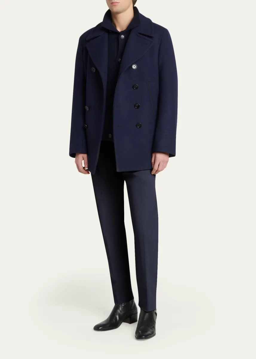 Tom Ford Men's Comfort Stretch Slim Flat-Front Trousers | Thumbnail 2 Tom Ford Men's Comfort Stretch Slim Flat-Front Trousers | Thumbnail 2