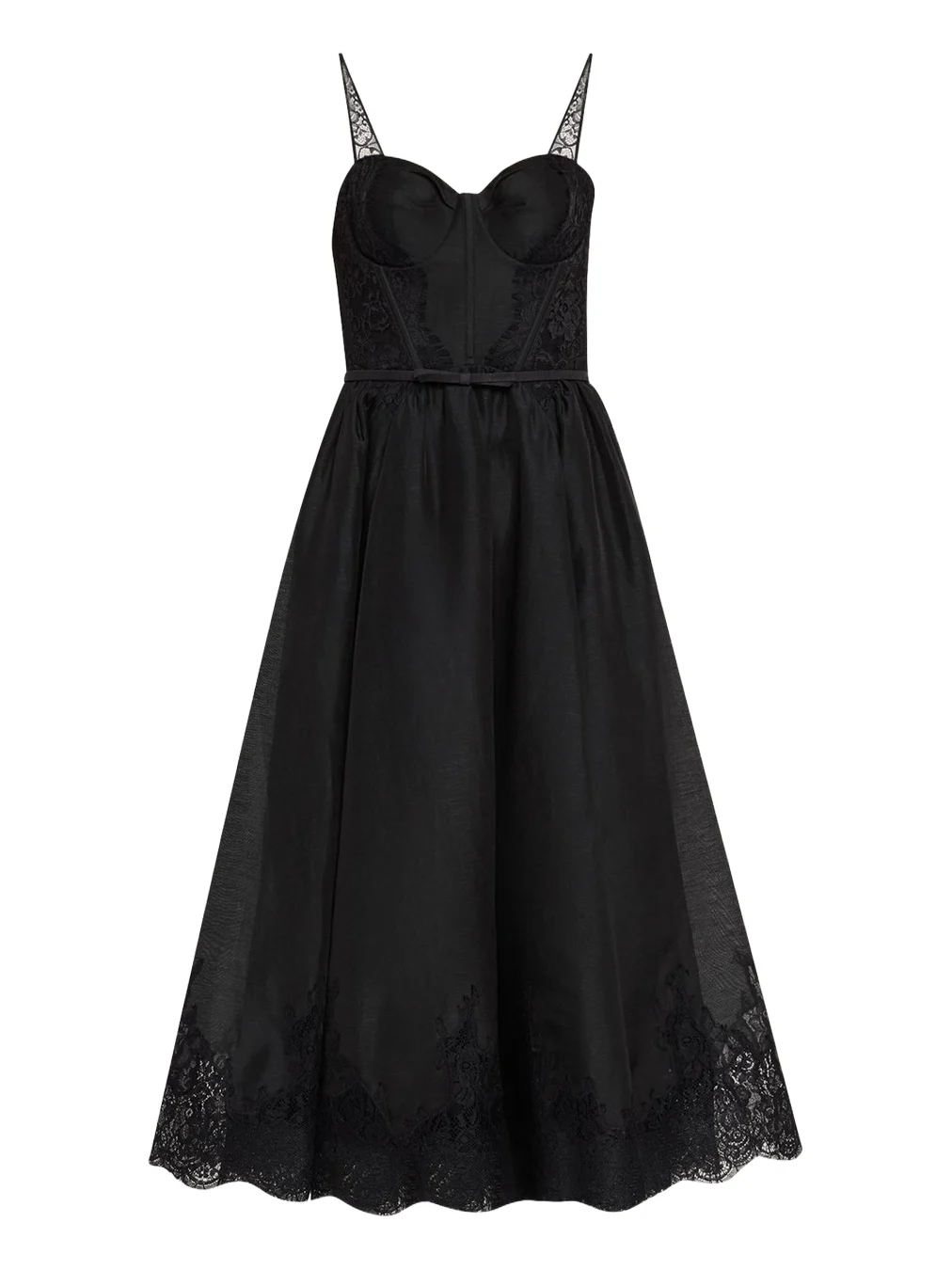 Valiant Lace-Trim Corset Dress
