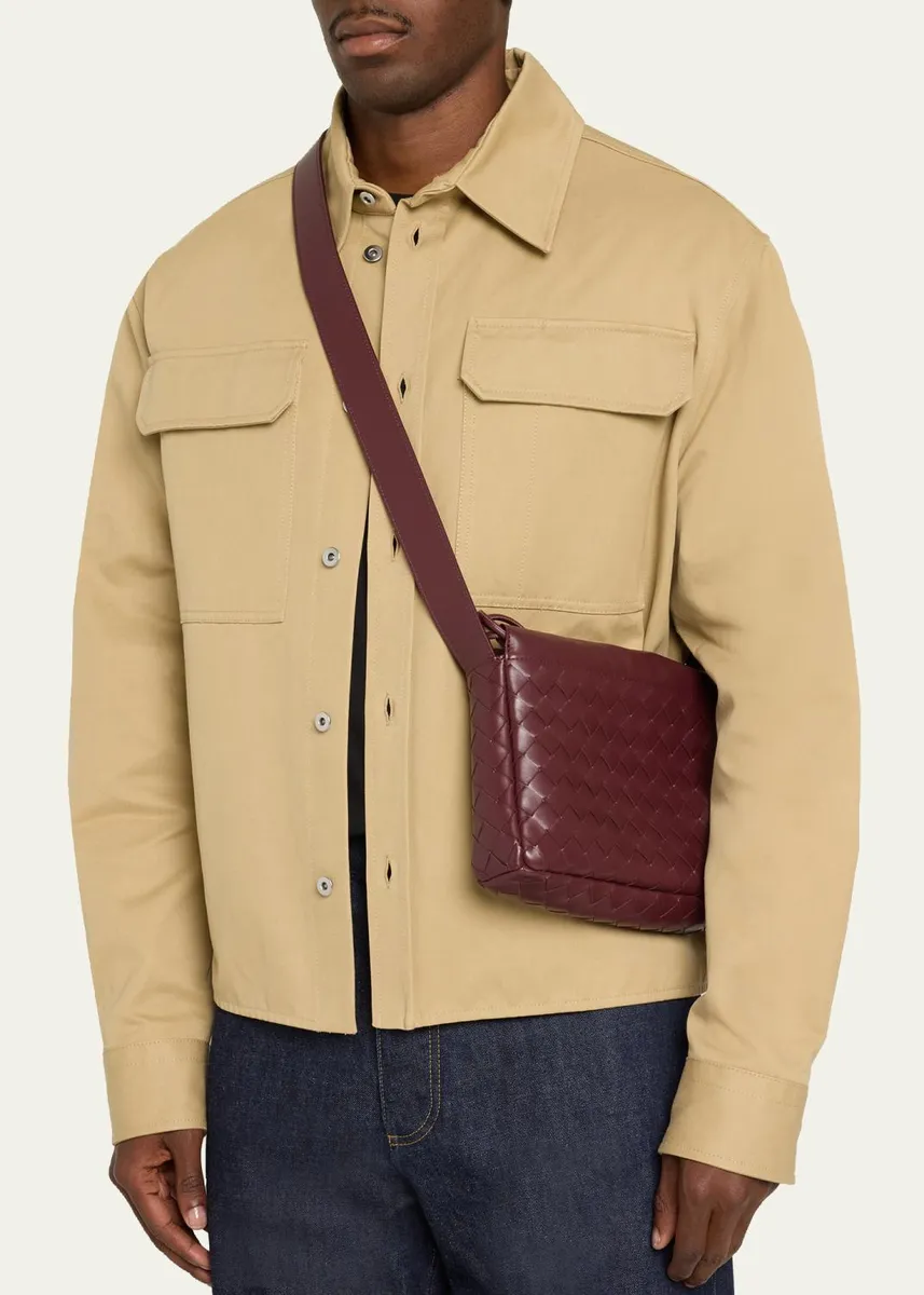 Bottega Veneta Men's Drawstring Leather Dustbag | Thumbnail 2 Bottega Veneta Men's Drawstring Leather Dustbag | Thumbnail 2
