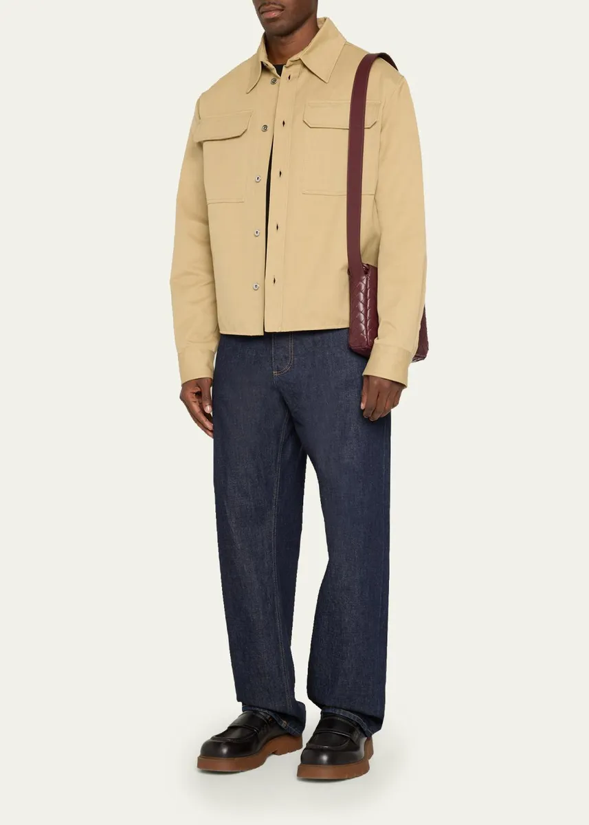 Bottega Veneta Men's Drawstring Leather Dustbag | Thumbnail 5 Bottega Veneta Men's Drawstring Leather Dustbag | Thumbnail 5