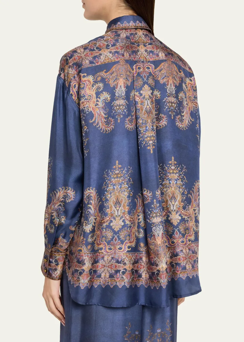 Zimmermann Valiant Relaxed Silk Shirt | Thumbnail 3