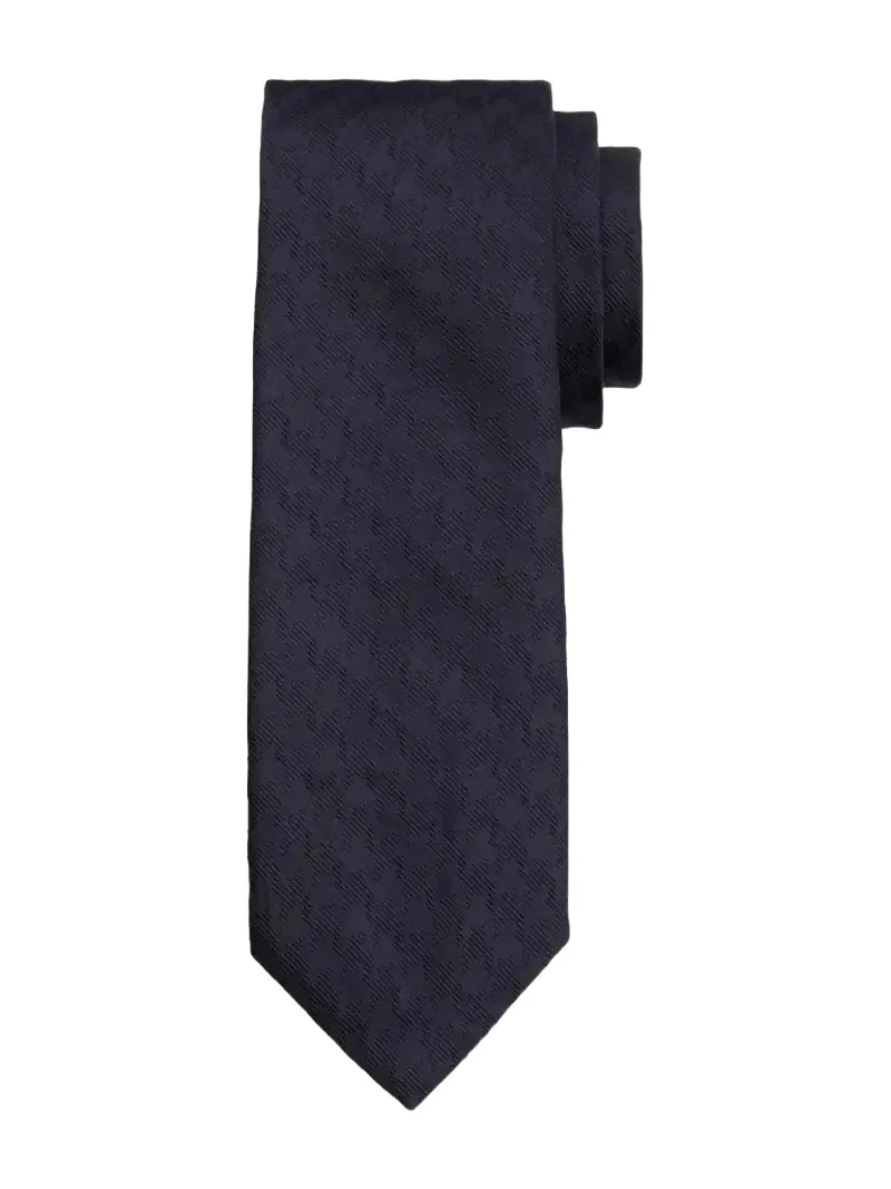 Men's Textured Tonal Jacquard Linen Tie
