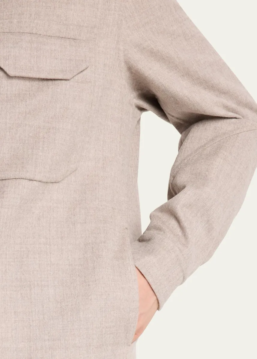 Sease Men's Double Wool-Cashmere Overshirt | Thumbnail 5 Sease Men's Double Wool-Cashmere Overshirt | Thumbnail 5