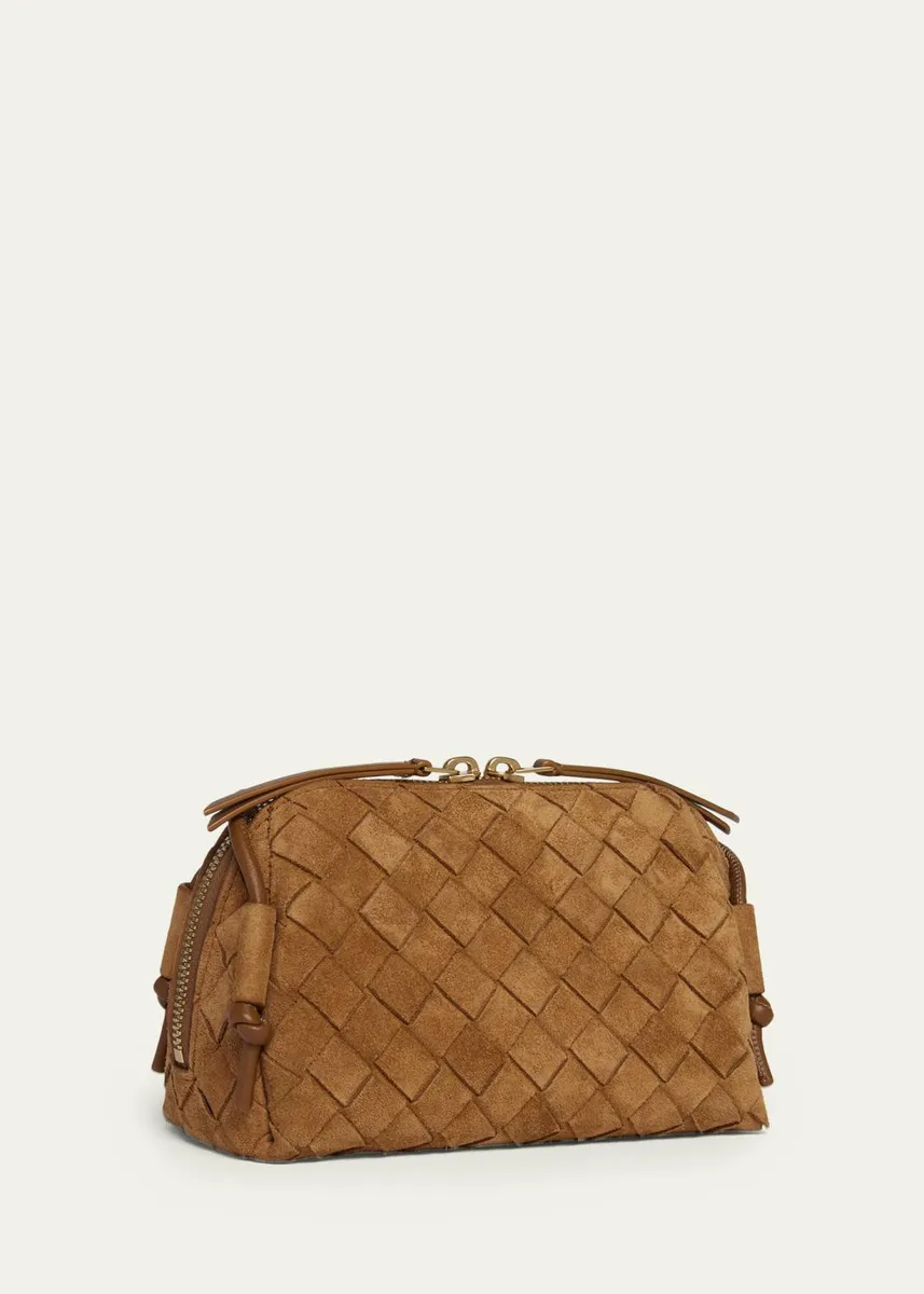 Bottega Veneta Concert Pouch Intrecciato Suede Crossbody Bag | Thumbnail 3 Bottega Veneta Concert Pouch Intrecciato Suede Crossbody Bag | Thumbnail 3