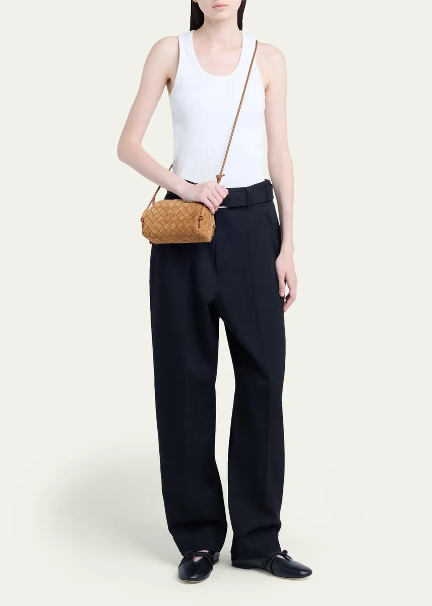 Bottega Veneta Concert Pouch Intrecciato Suede Crossbody Bag | Thumbnail 5 Bottega Veneta Concert Pouch Intrecciato Suede Crossbody Bag | Thumbnail 5