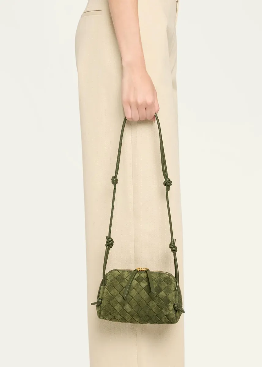 Bottega Veneta Concert Pouch Intrecciato Suede Crossbody Bag | Thumbnail 6 Bottega Veneta Concert Pouch Intrecciato Suede Crossbody Bag | Thumbnail 6