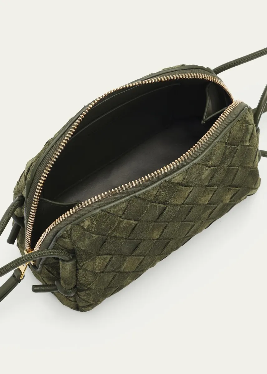 Bottega Veneta Concert Pouch Intrecciato Suede Crossbody Bag | Thumbnail 8 Bottega Veneta Concert Pouch Intrecciato Suede Crossbody Bag | Thumbnail 8