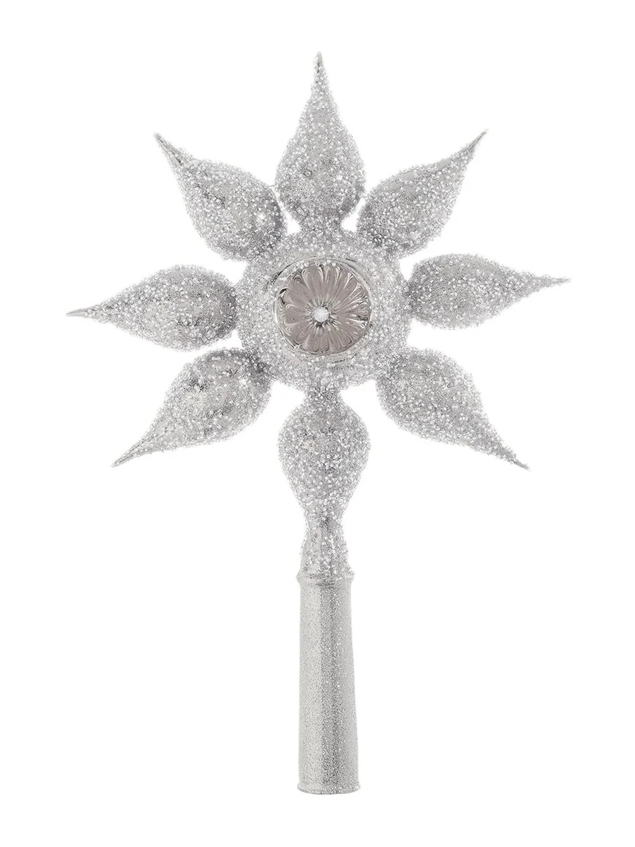 Bergdorf Goodman Silver Star Christmas Tree Topper