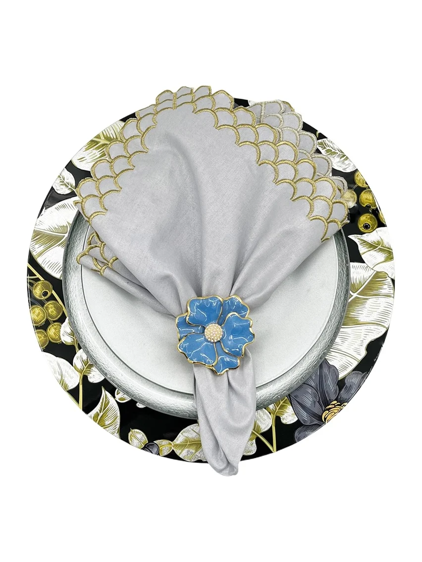 Nomi K Midnight Botanica Lacquered Placemat