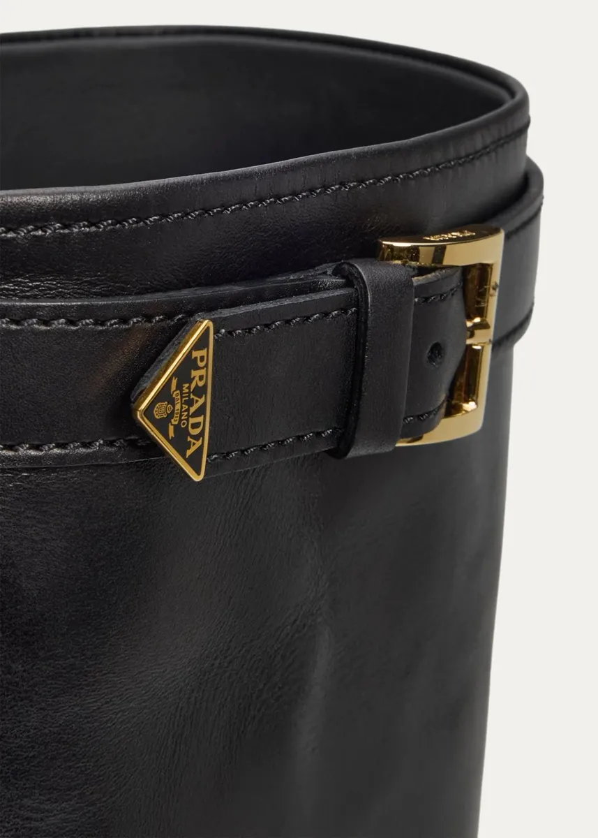Prada 30mm Stivali Leather Riding Boots | Thumbnail 5