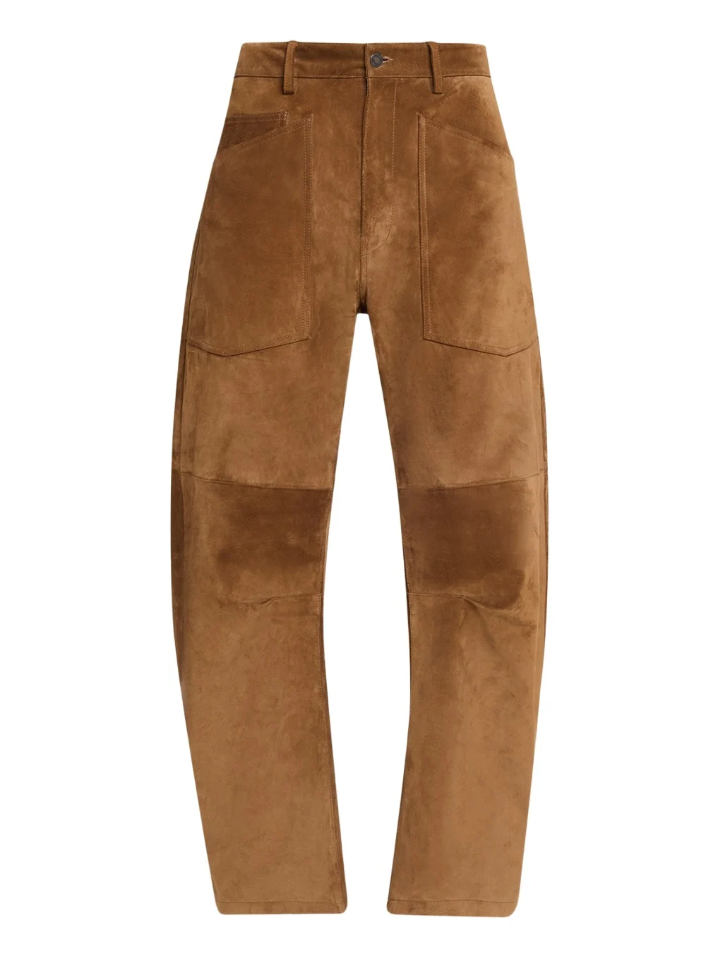 Shon Barrel-Leg Suede Pants Shon Barrel-Leg Suede Pants