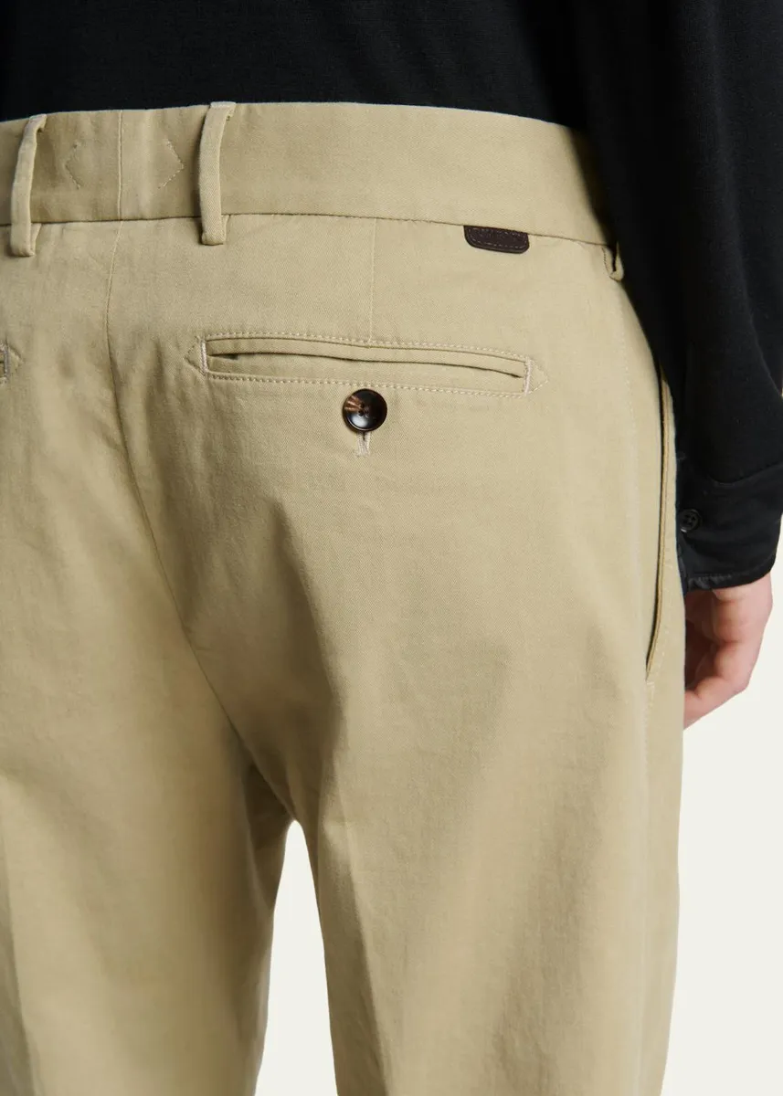 Tom Ford Men's Comfort Stretch Flat-Front Trousers | Thumbnail 5