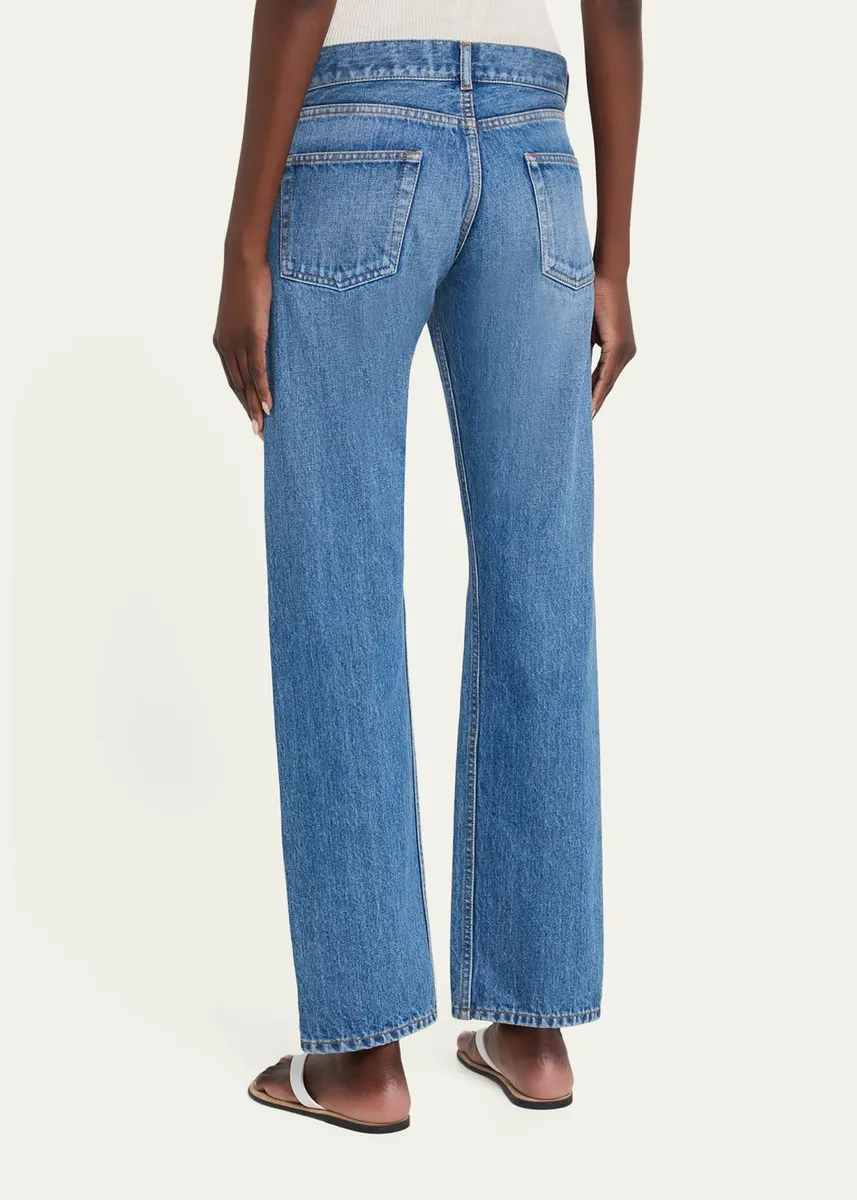 The Row Fima Low-Rise Straight-Leg Ankle Jeans | Thumbnail 3