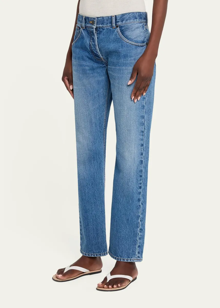 The Row Fima Low-Rise Straight-Leg Ankle Jeans | Thumbnail 4