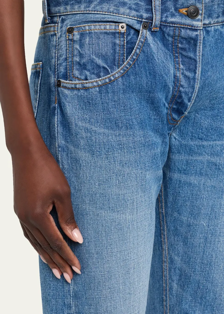 The Row Fima Low-Rise Straight-Leg Ankle Jeans | Thumbnail 5