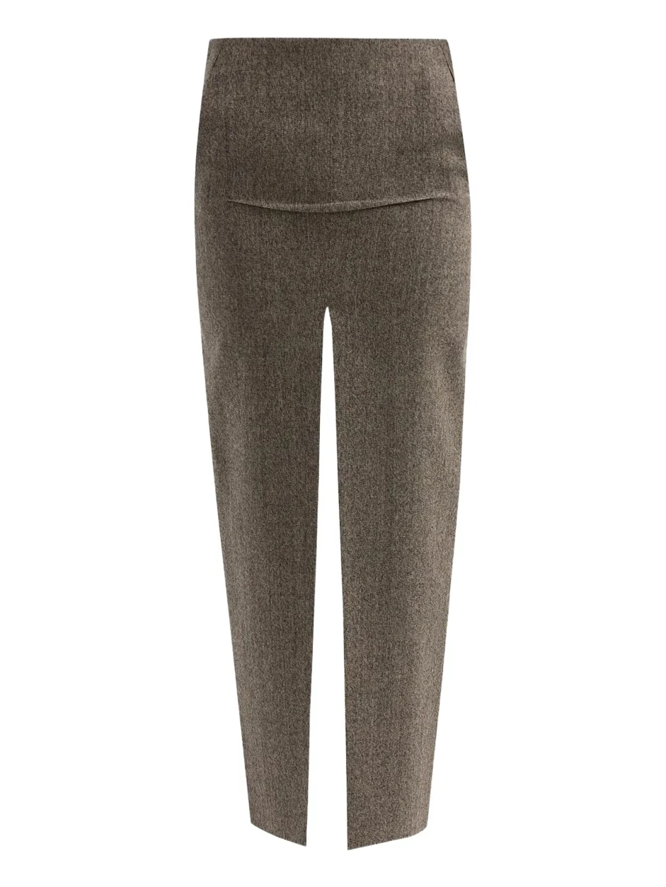 Sliced Wool Maxi Skirt Sliced Wool Maxi Skirt
