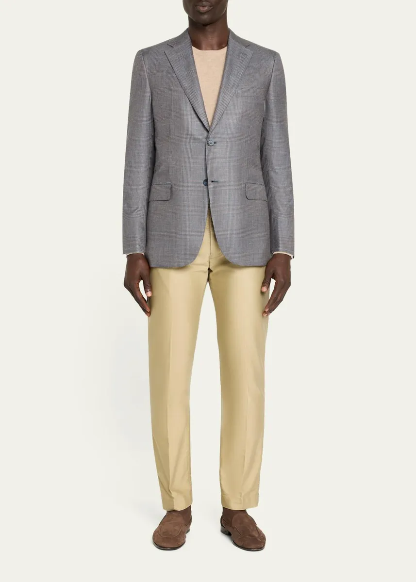 Brioni Men's Prince of Wales Single-Breasted Sport Coat | Thumbnail 2