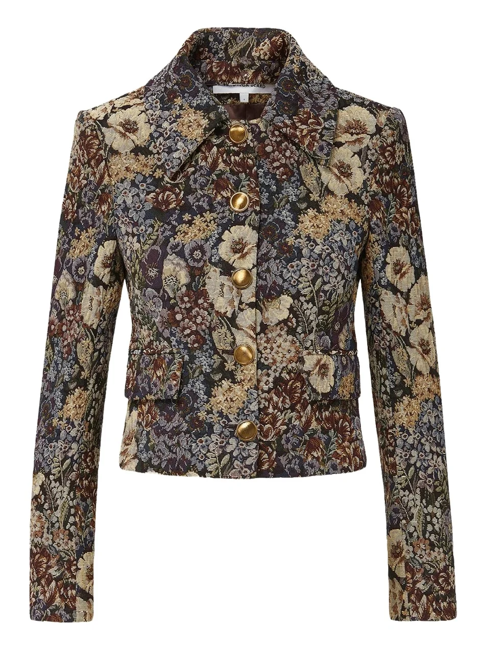Mabel Floral Tapestry Brocade Cropped Jacket Mabel Floral Tapestry Brocade Cropped Jacket