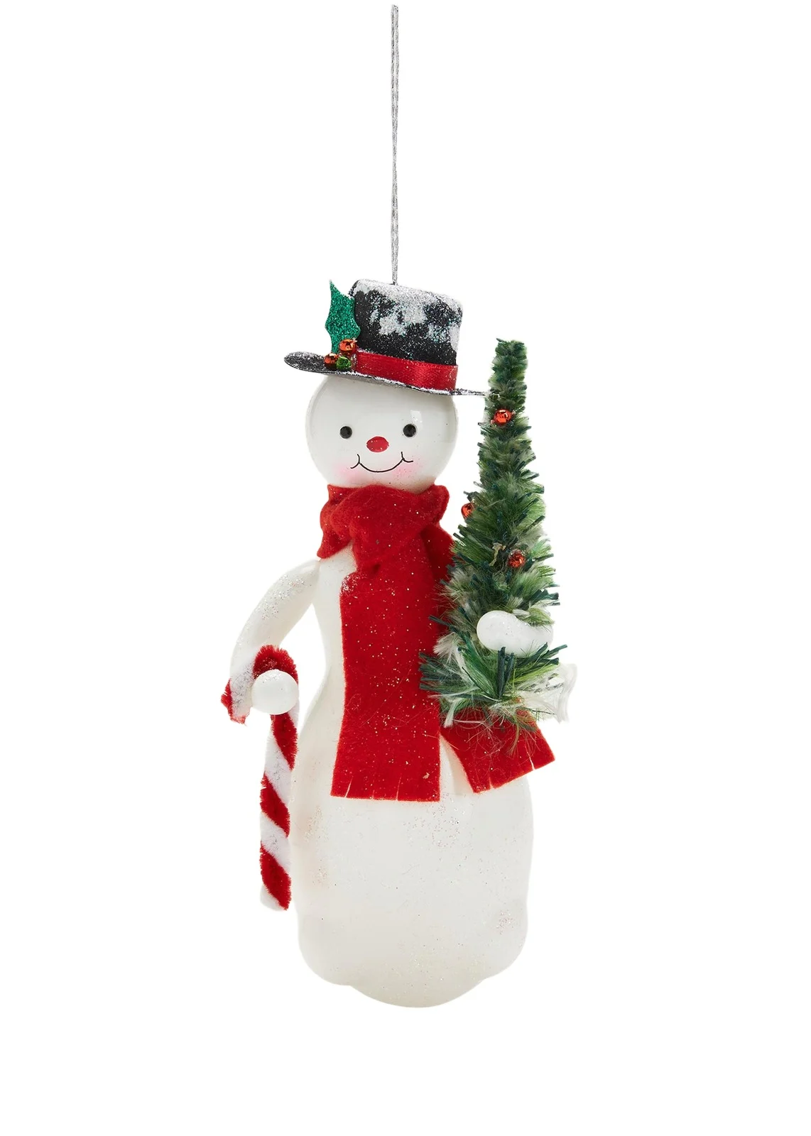 De Carlini Snowman with Tree Christmas Ornament | Thumbnail 1 De Carlini Snowman with Tree Christmas Ornament | Thumbnail 1