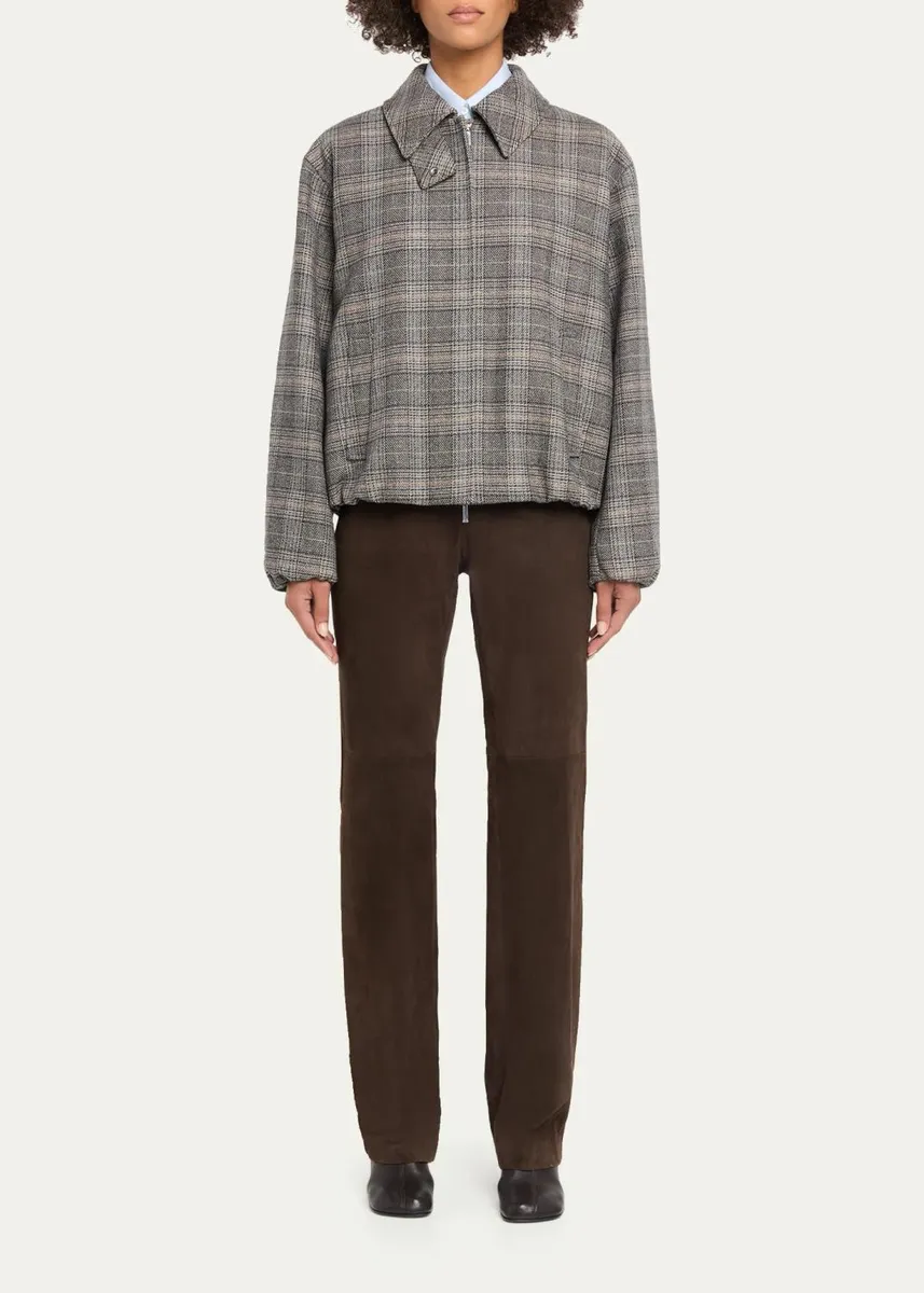Lafayette 148 New York Glen Check Bomber Jacket | Thumbnail 2