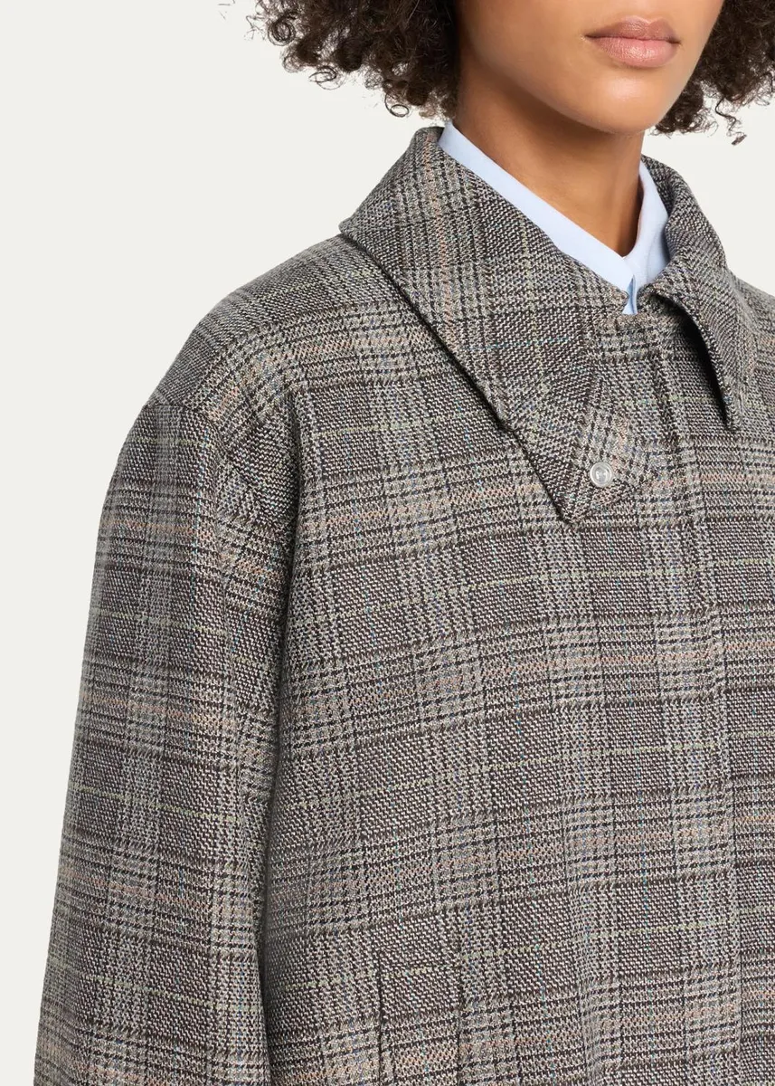 Lafayette 148 New York Glen Check Bomber Jacket | Thumbnail 5