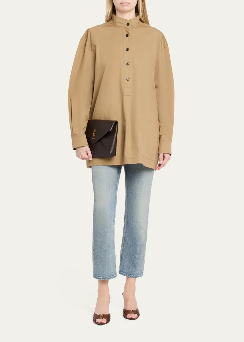 Saint Laurent Cassandre Large Leather Envelope Clutch | Thumbnail 5 Saint Laurent Cassandre Large Leather Envelope Clutch | Thumbnail 5
