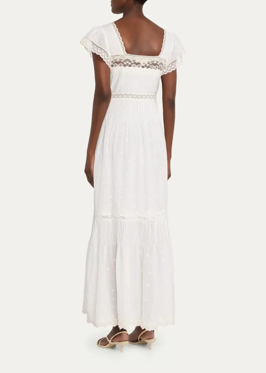 LoveShackFancy Georgine Eyelet Embroidered Maxi Dress | Thumbnail 3 LoveShackFancy Georgine Eyelet Embroidered Maxi Dress | Thumbnail 3