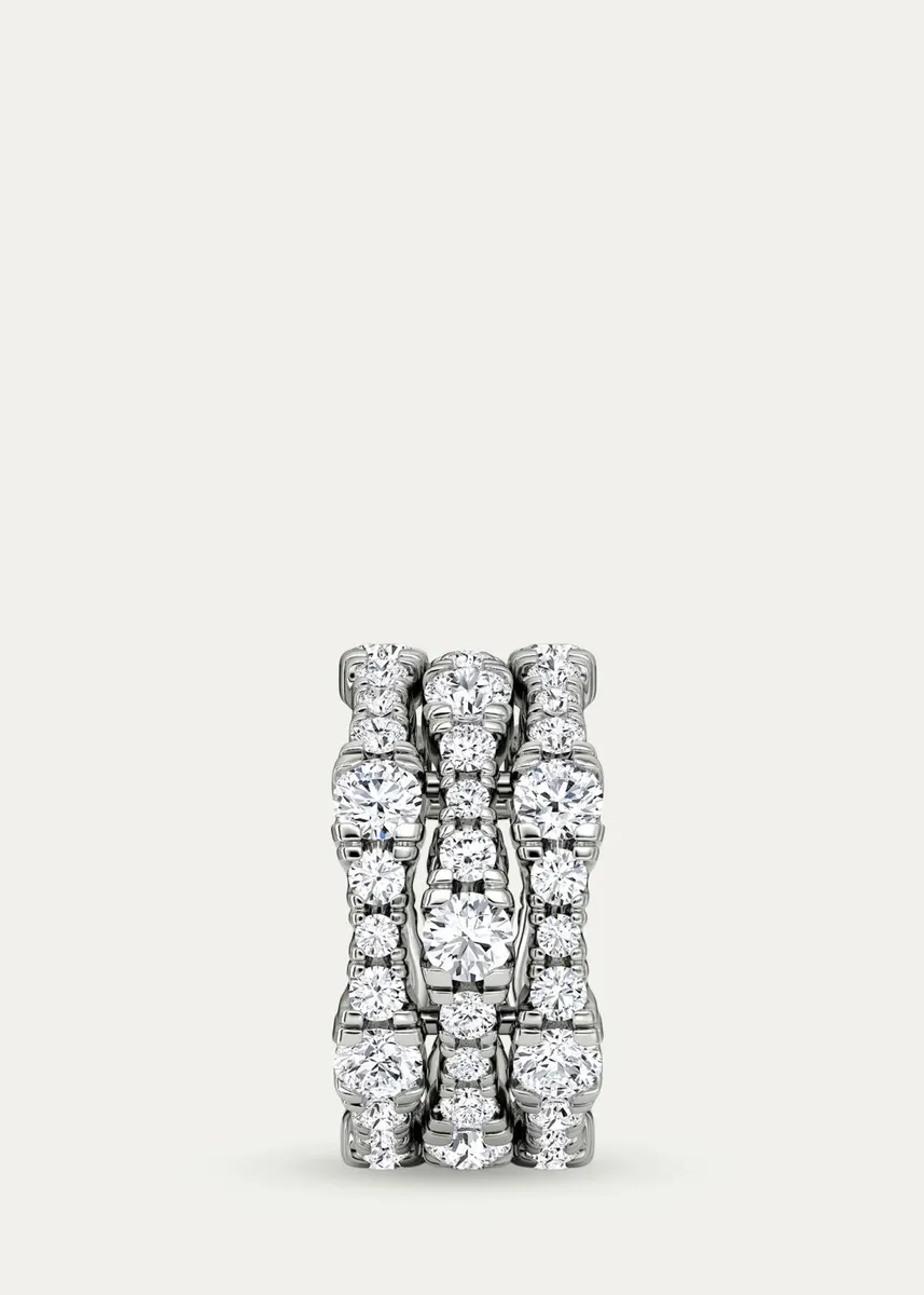 VRAI 14K White Gold Lab-Grown Diamond Multi-Row Ring | Thumbnail 3