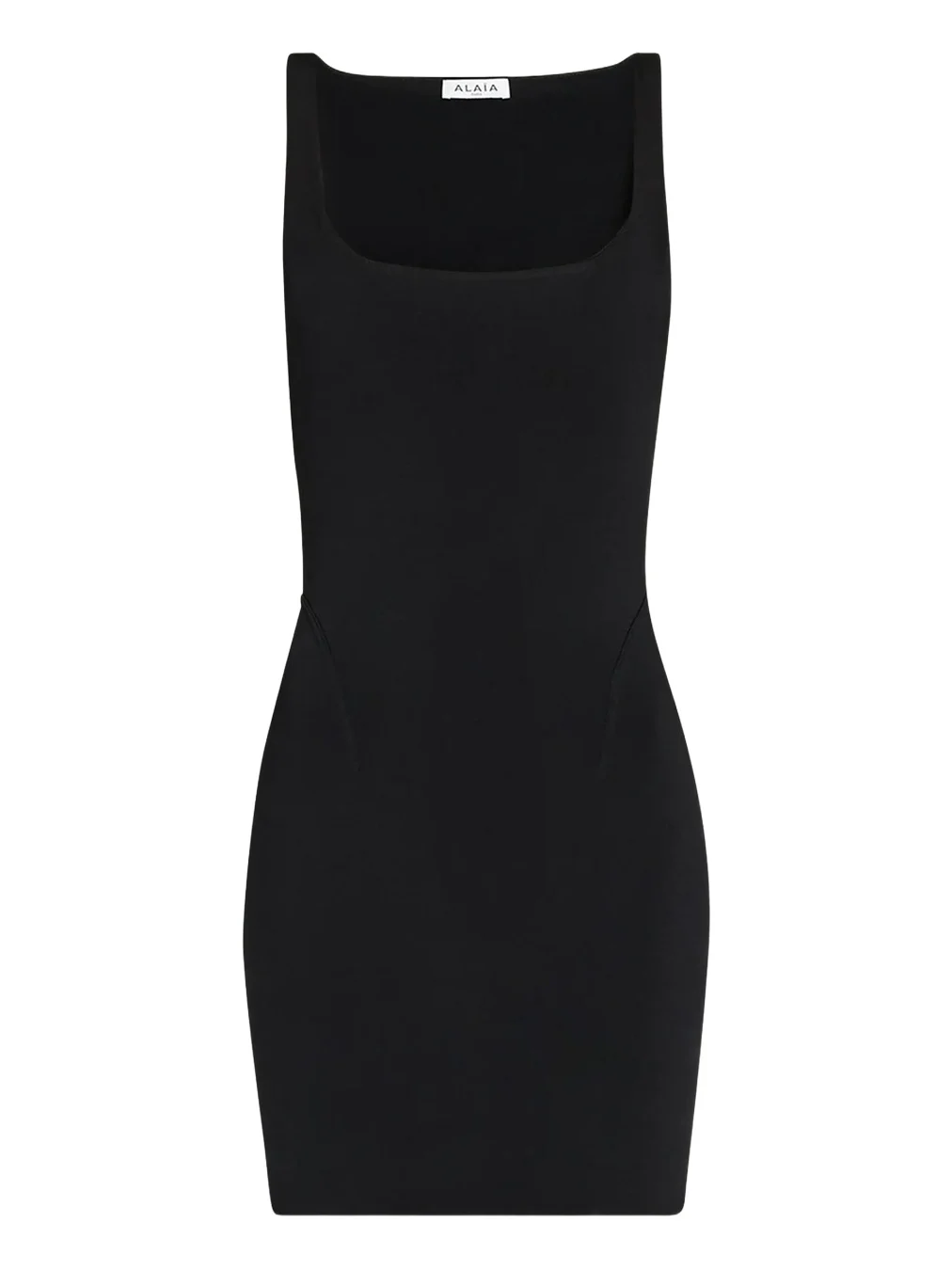 Square-Neck Sleeveless Mini Bodycon Dress