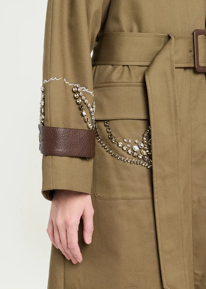 Cinq à Sept Almina Embellished Embroidered Trench Coat | Thumbnail 5