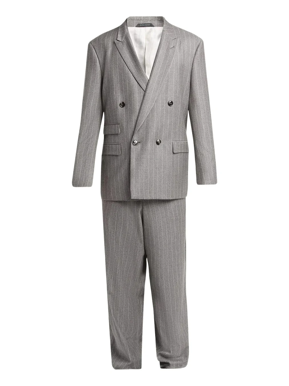 Giorgio Armani Men's Wool Pinstripe Oversized Double-Breasted Suit