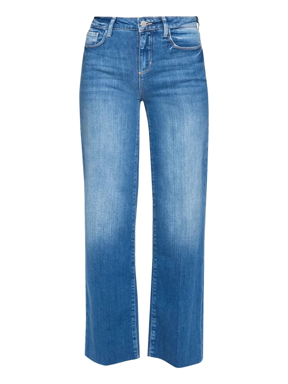 Petite Scottie High-Rise Wide-Leg Jeans