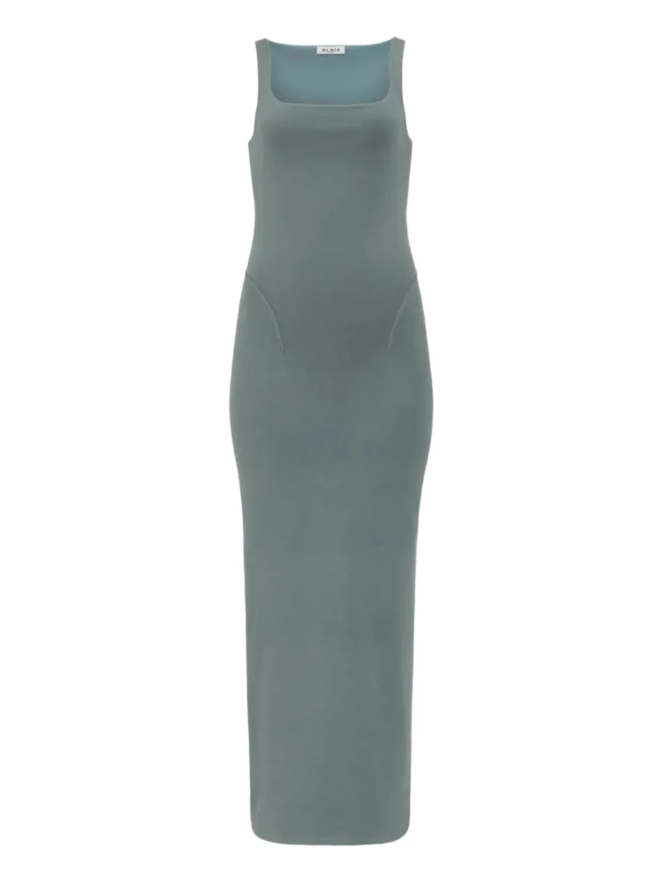 Sleeveless Silk Bodycon Midi Dress Sleeveless Silk Bodycon Midi Dress
