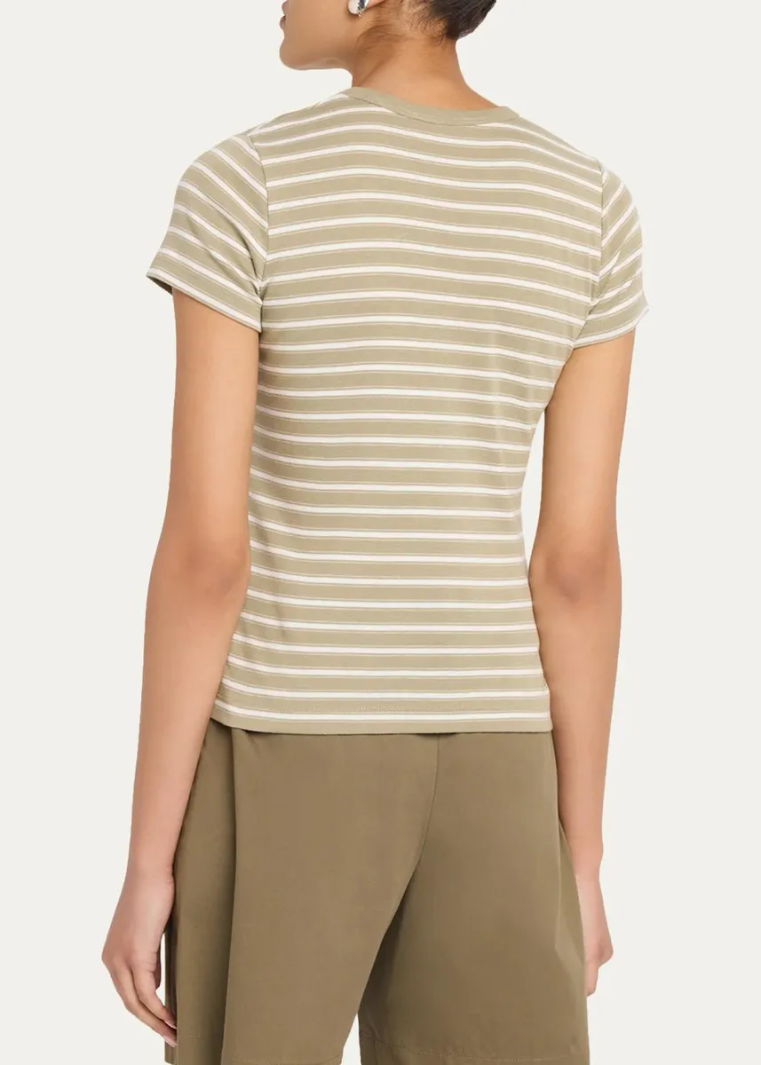 Vince Stripe Shrunken Tee | Thumbnail 3 Vince Stripe Shrunken Tee | Thumbnail 3