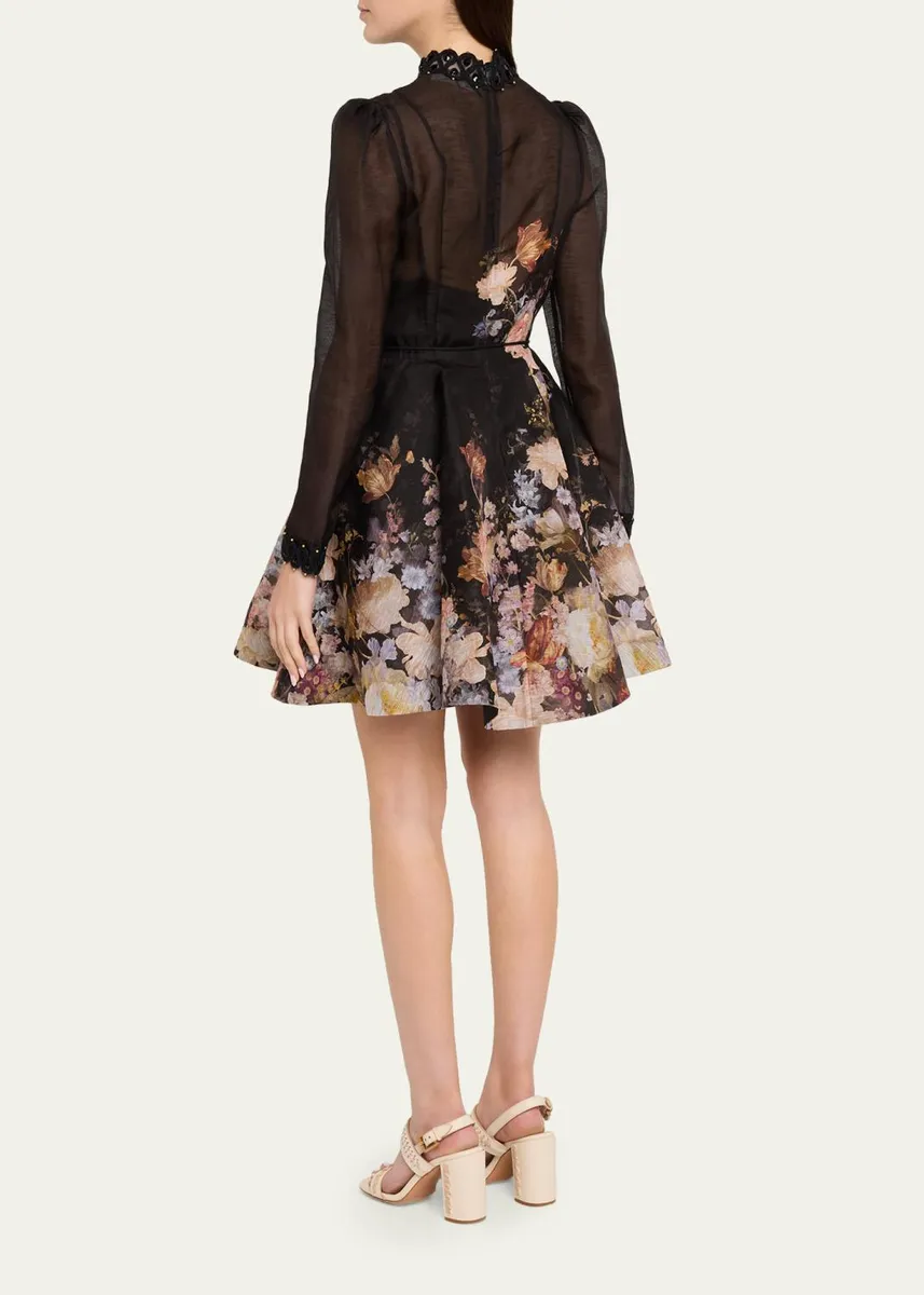 Zimmermann Valiant Embellished Floral Mini Dress | Thumbnail 3 Zimmermann Valiant Embellished Floral Mini Dress | Thumbnail 3