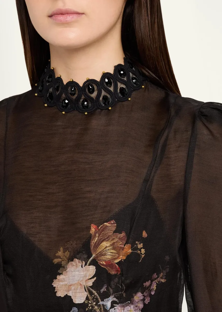 Zimmermann Valiant Embellished Floral Mini Dress | Thumbnail 5 Zimmermann Valiant Embellished Floral Mini Dress | Thumbnail 5