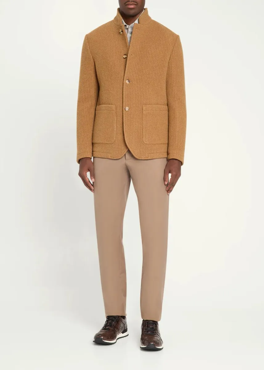 Baldassari Stendhal Textured-Weave Cotton Jacket | Thumbnail 2