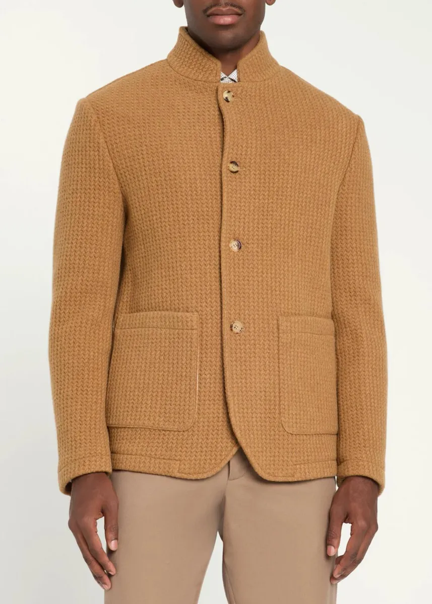 Baldassari Stendhal Textured-Weave Cotton Jacket | Thumbnail 4