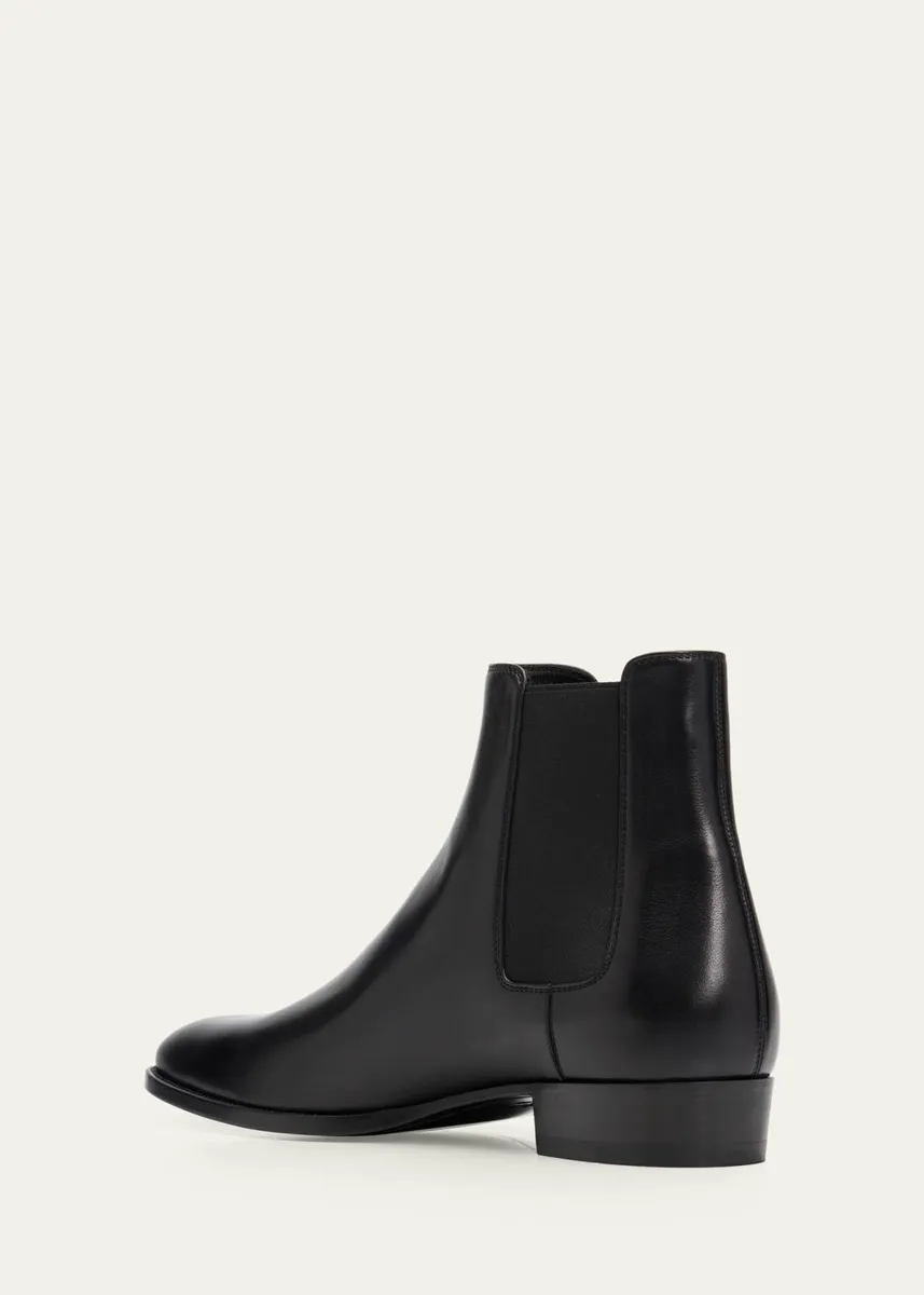 Saint Laurent Men's Wyatt 30 Leather Chelsea Boots | Thumbnail 2 Saint Laurent Men's Wyatt 30 Leather Chelsea Boots | Thumbnail 2