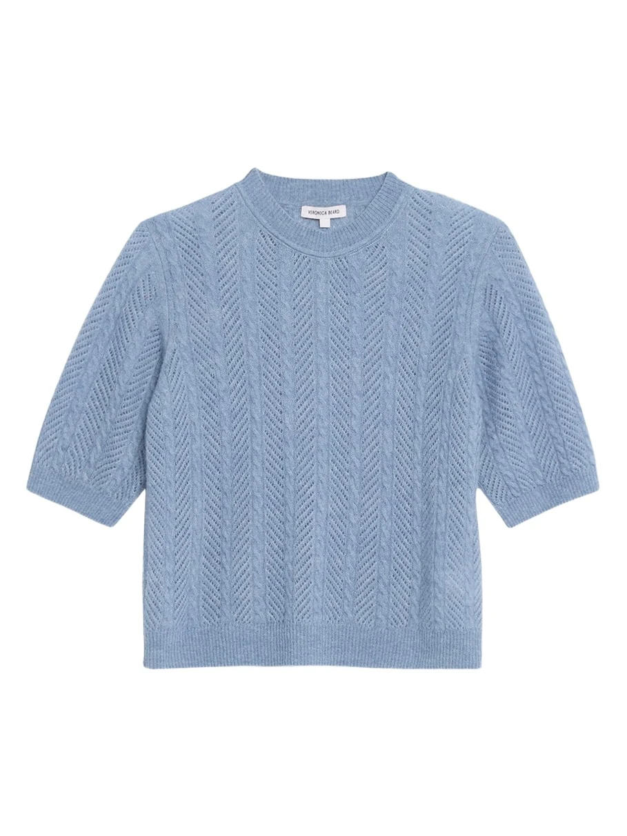 Shana Cable-Knit Crewneck Sweater Shana Cable-Knit Crewneck Sweater