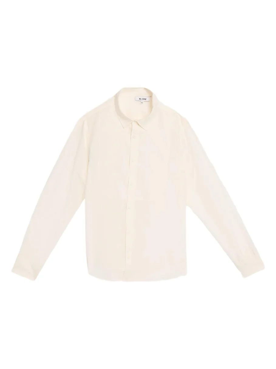 Dillon Cotton-Silk Voile Button-Front Shirt