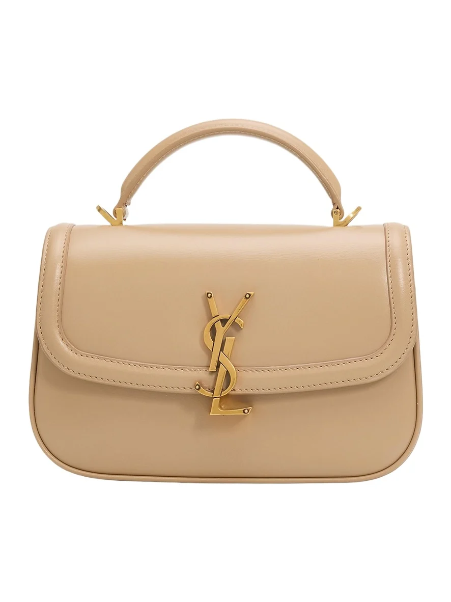 Saint Laurent Solferino Mini YSL Leather Top-Handle Bag