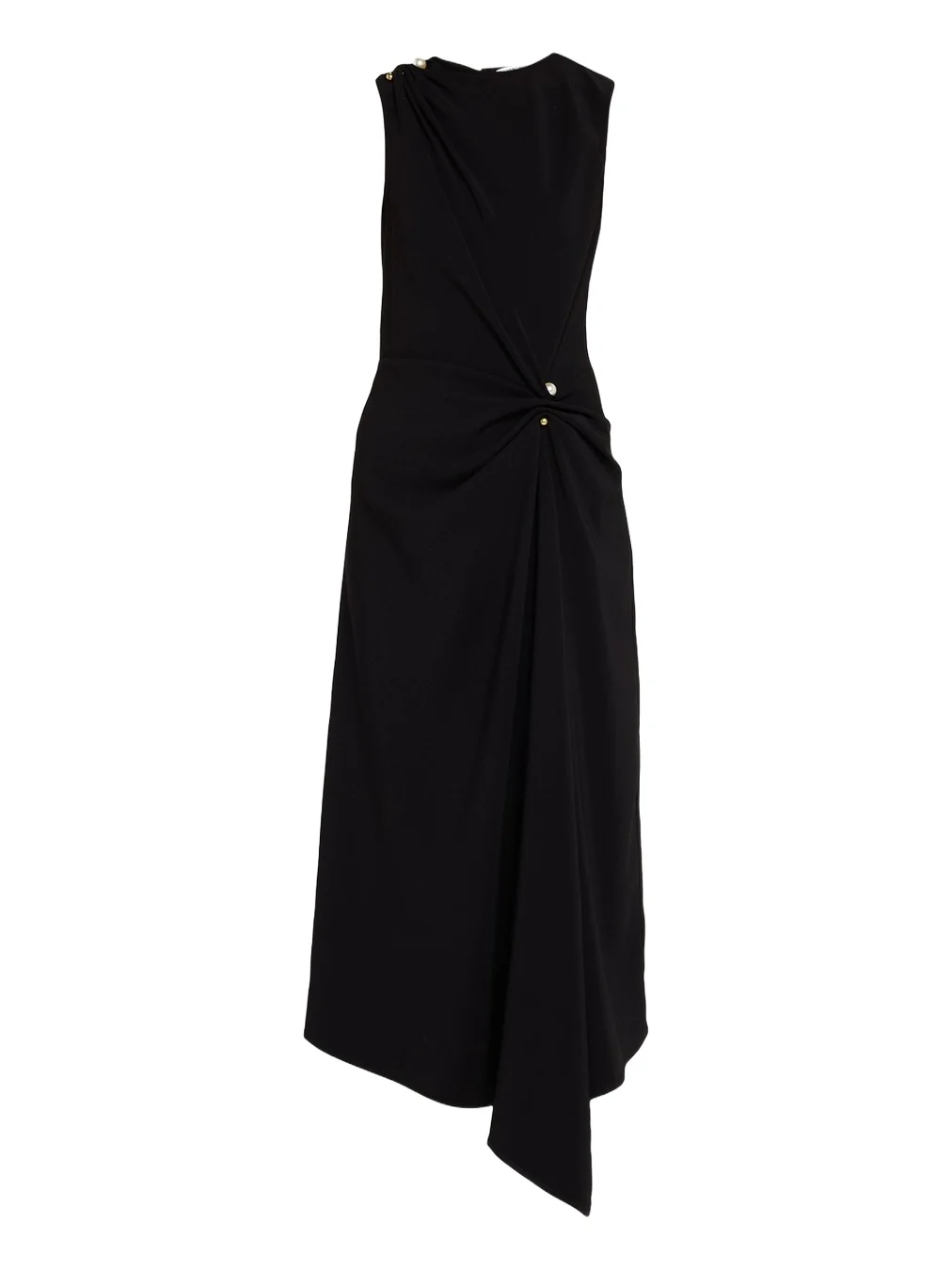 Freja Asymmetric Draped Midi Dress Freja Asymmetric Draped Midi Dress