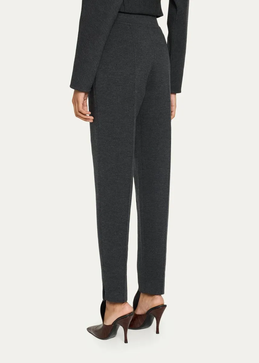 ALAÏA High-Rise Wool Knit Tapered-Leg Pants | Thumbnail 3 ALAÏA High-Rise Wool Knit Tapered-Leg Pants | Thumbnail 3